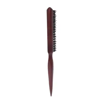 

High Quality Wood Handle Natural Boar Bristle Hair Brush Fluffy Comb Hairdressing Barber Tool