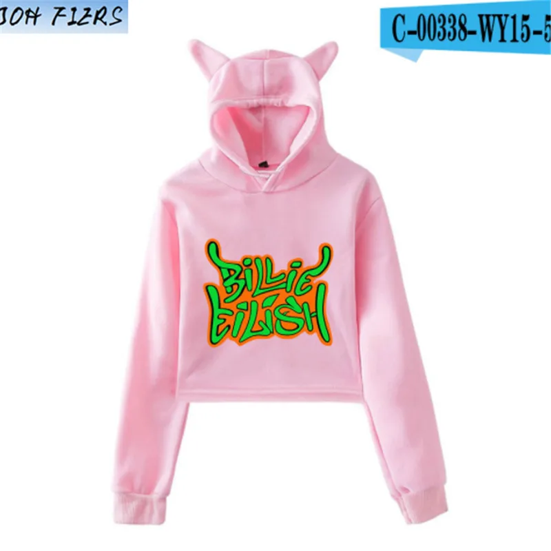 Harajuku Толстовка Billie Eilish, женские толстовки, белая одежда, пуловер, толстовки для девочек-подростков, осенняя теплая уличная одежда