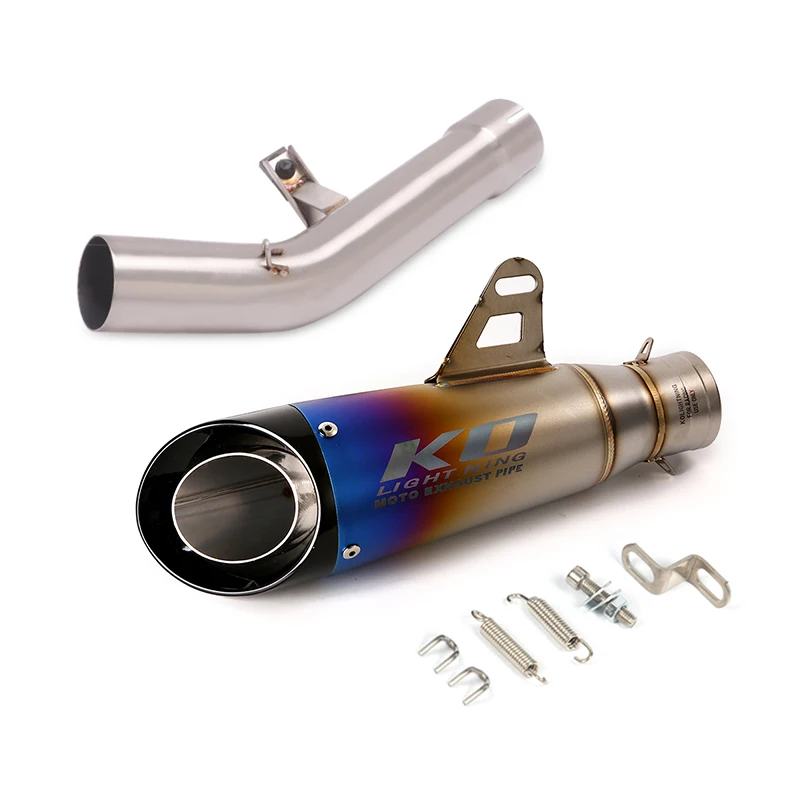Escape Motorcycle Mid Link Tube And 51mm Vent Pipe Stainless Steel Exhaust System For SUZUKI GSF650 GSX650F 2007-2016 - Image 3