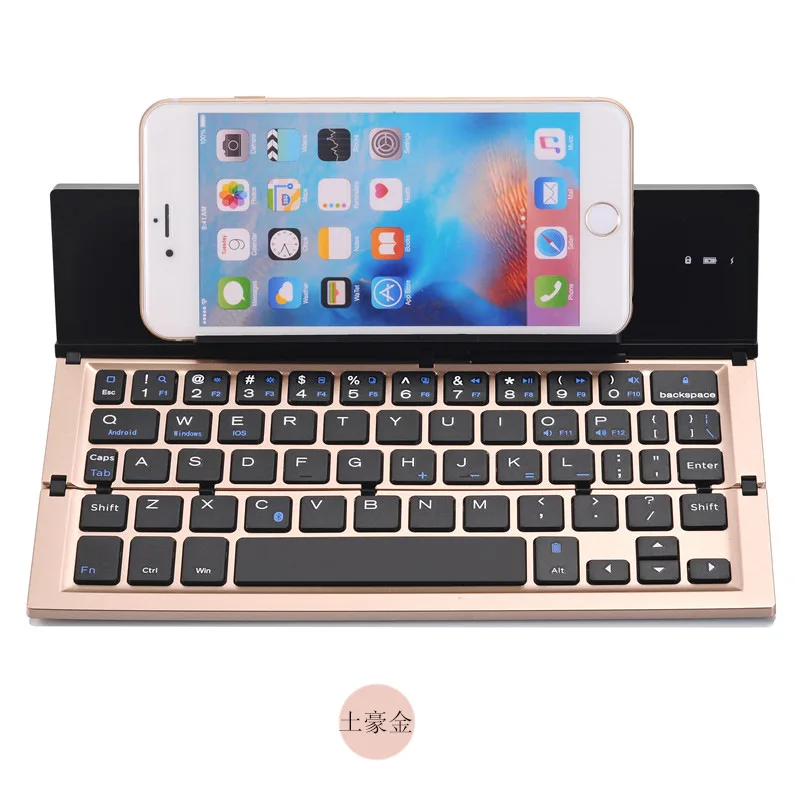 

Folding Keyboard General Mobile Tablet Computer Aluminum Alloy Wireless Bluetooth Keyboard
