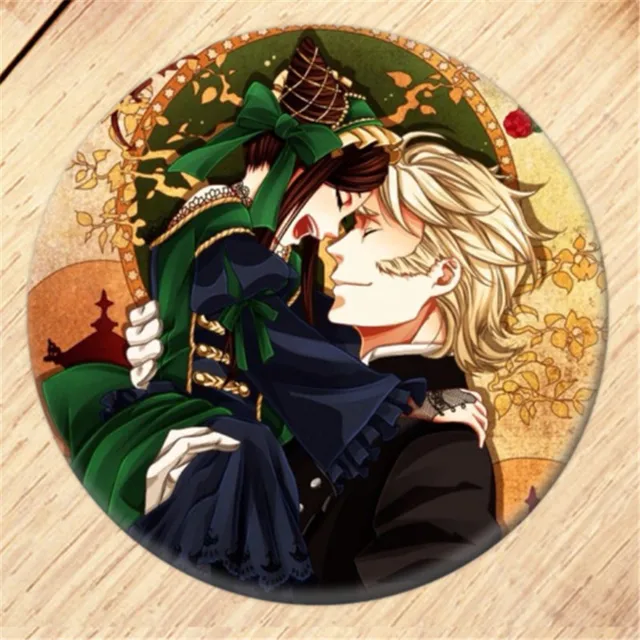 Anime Black Butler Brooch Pin Cosplay Badge Accessories For Clothes Backpack Decoration Children's gift B003 7