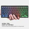 Rii Bluetooth 4.0 Wireless Multiple Color Rainbow LED Backlit Russian Keyboard With Rechargeable Battery For iOS Android MacBook ► Photo 1/6