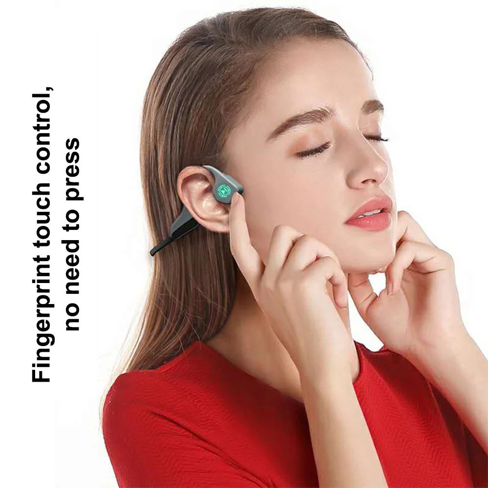 Bluetooth 5,0, беспроводные наушники с костной проводимостью, наушники для спорта на открытом воздухе с защитой от пота, гарнитура с микрофоном, гарнитура с громкой связью
