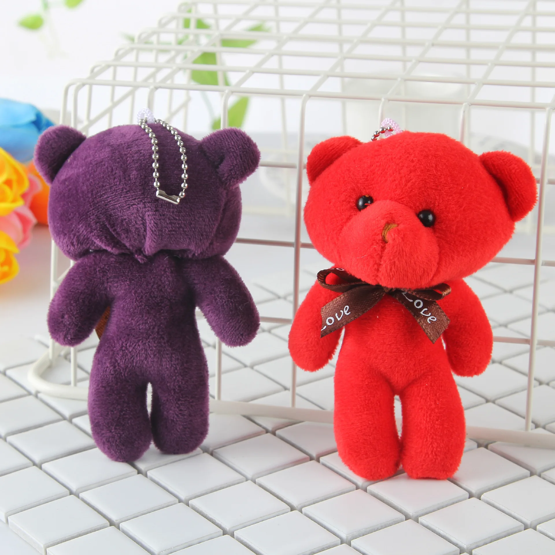 Kawaii Teddy Bear Keychain Plush Toy Stuffed Cute Animal Mini Bear Plush Doll Pendant Bag Accessories 1 Kawaii Teddy Bear Keychain Plush Toy Stuffed Cute Animal Mini Bear Plush Doll Pendant Bag Accessories 2