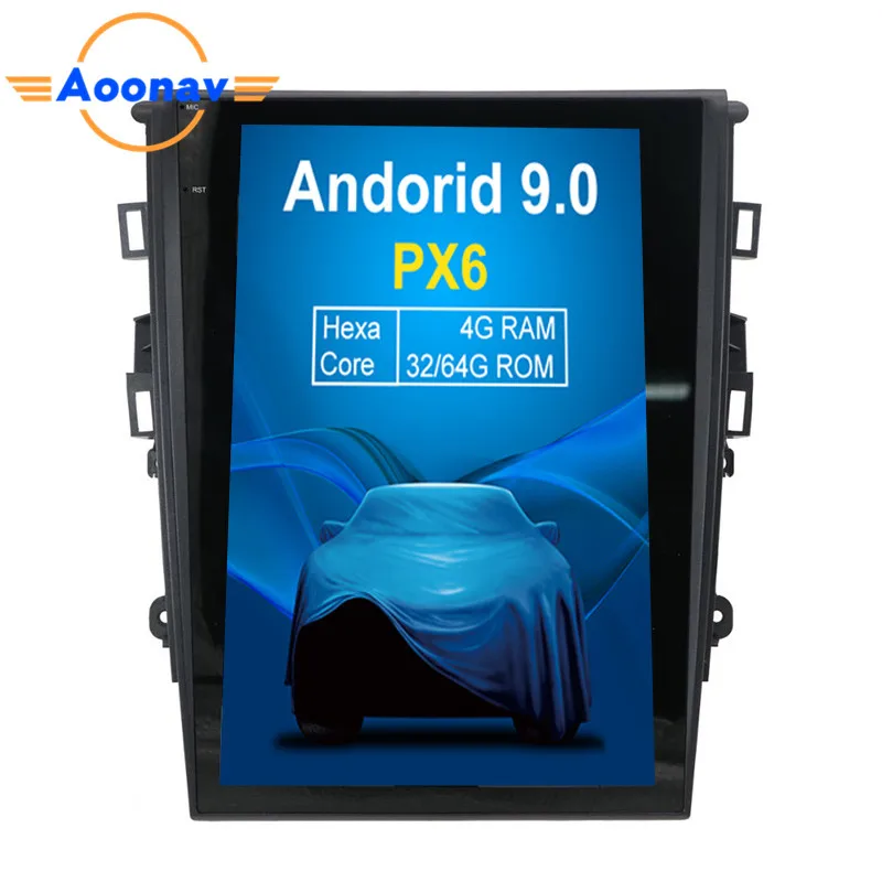 AOONAV автомобильный вертикальный экран для Ford Mondeo 2013 + AUTO A/C Автомобильный GPS Радио