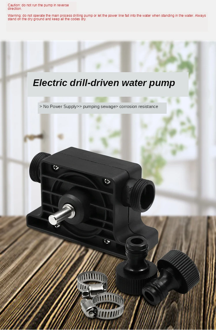 Portable Electric Drill Pump Diesel Oil Fluid Water Mini Hand Self
