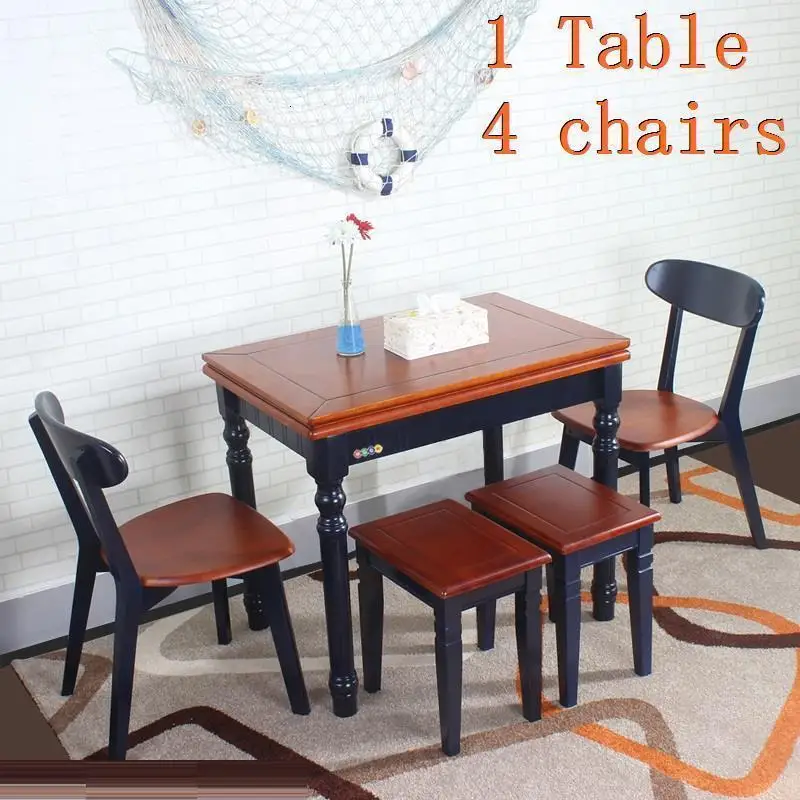 Tisch Juego Comedor кухонный набор Meja Makan Tafel A Langer Tavolo Da Pranzo деревянный стол для столовой - Цвет: Version L