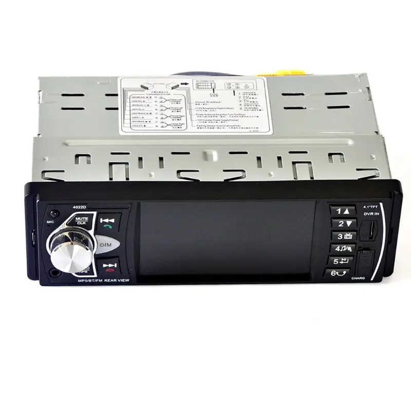 4,1 дюймов 1 Din hd автомобильный стерео радио Bluetooth MP3 MP5 плеер Поддержка USB/FM/TF