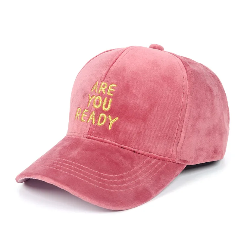 Зима хип хоп Snapback Pleuche бейсболки женские вышивка вы готовы Письмо печати gorra mujer Женская шляпка