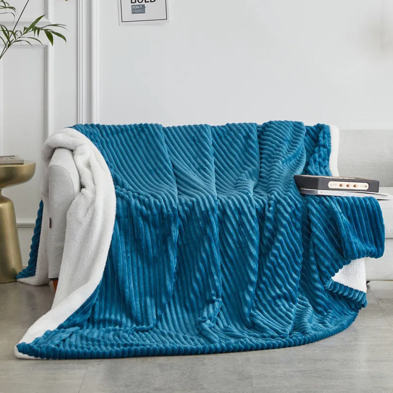 

Double Layer Thickened Sofa Cover Blanket Cashmere Magic Cashmere Office Nap Air Conditioning Children Blanket Quilt Cover
