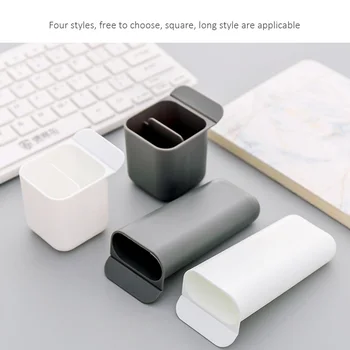 

Creative paste pen holder desk pen pencil storage box office sundries storage desktop storage box school stationery holder