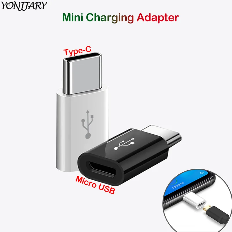 2 шт. Type C к Micro USB зарядному адаптеру для Huawei P40 OTG конвертер Samsung S20 Xiaomi Mi 10 Redmi Note 8
