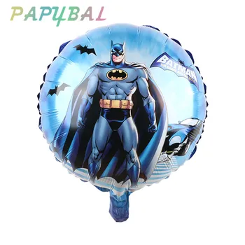 

50pcs 18inch MARVEL Super Hero Superman Batman Foil Helium Balloon Birthday Party Decorations Baby Shower Kid's inflatable Toys