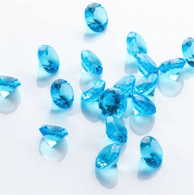20 мм 100 шт Акриловые цветные искусственные круглые алмазные кристаллы драгоценные камни для Разбрасыватели конфетти для стола, Ваза Наполнители, свадьба, искусство и ремесла
