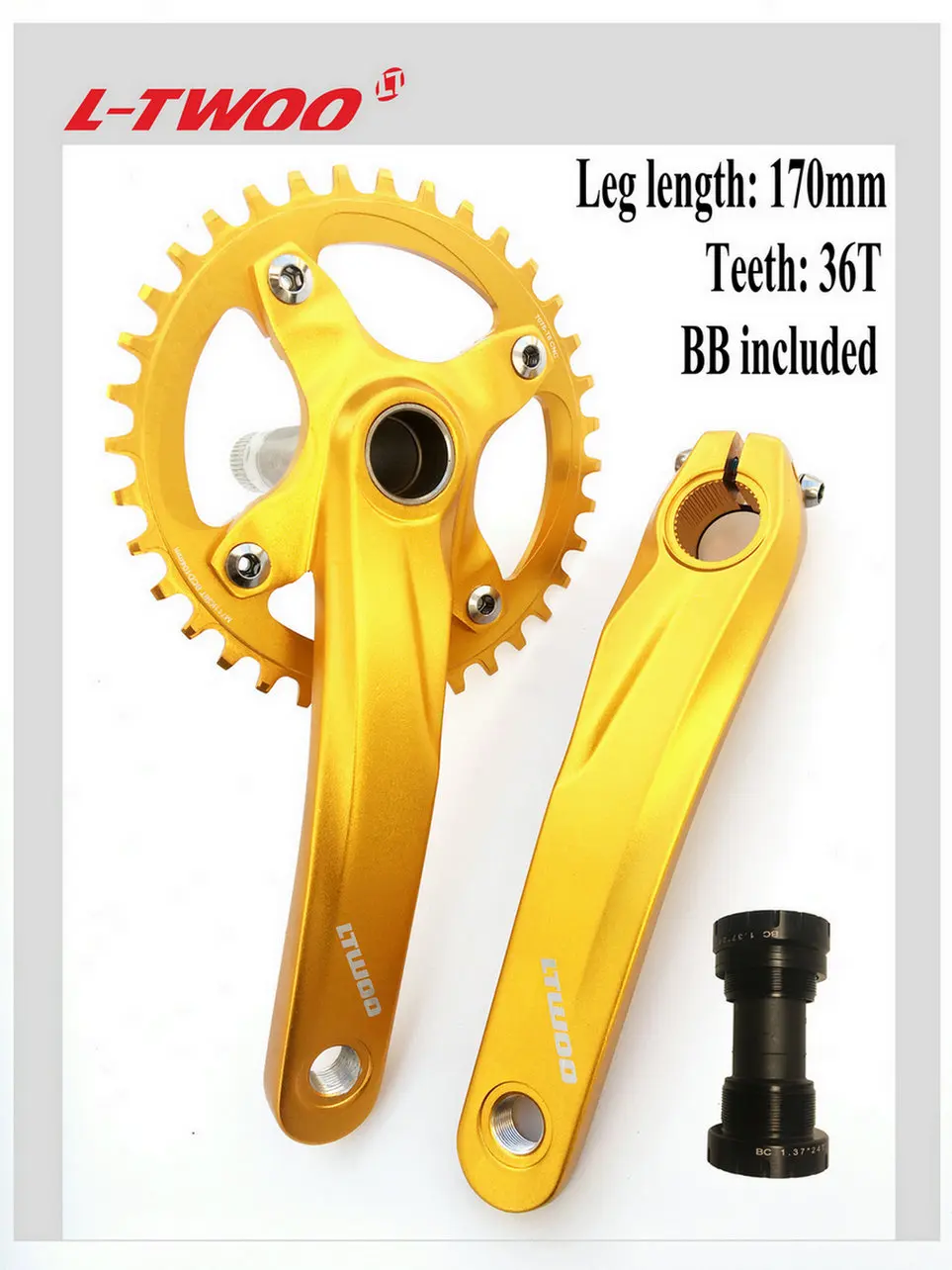 Cranksets LTWOO велосипед AT12 12S Группа набор 12 скоростей Рычаг Переключения+ задний переключатель, золото, карбон - Цвет: Cranksets