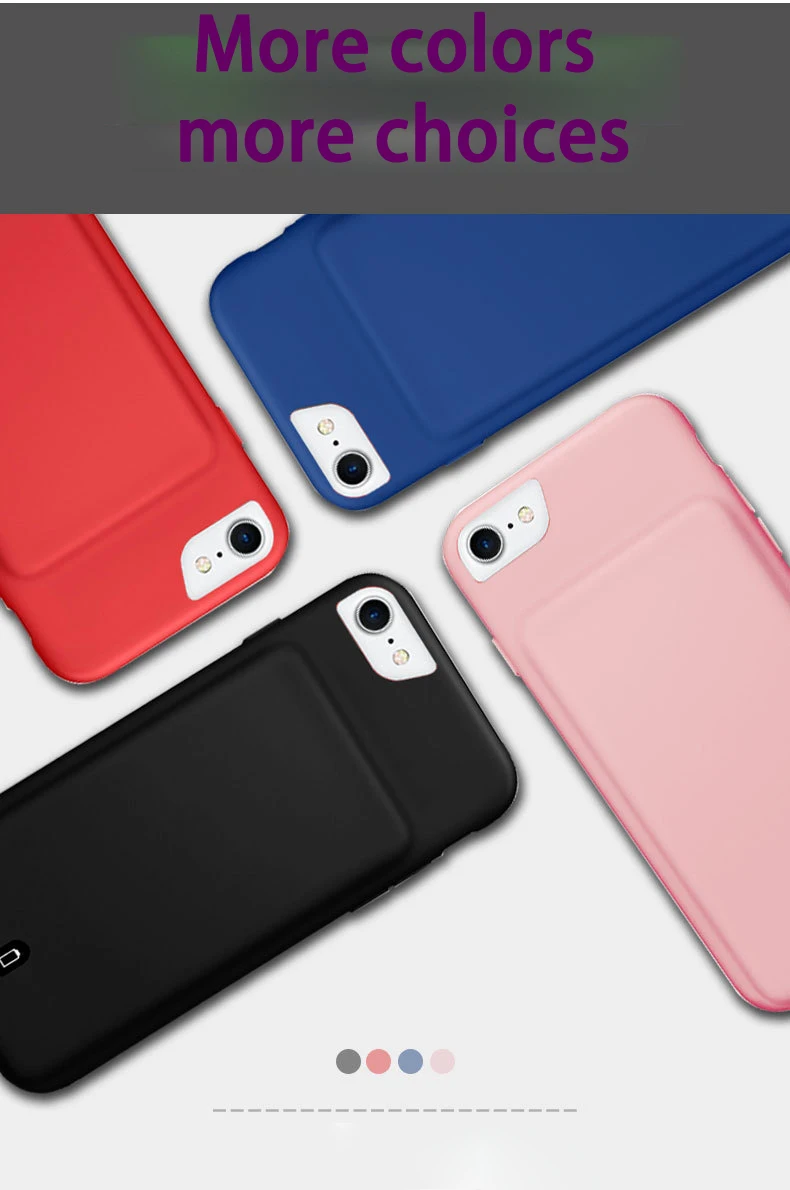 Внешнее зарядное устройство для iPhone 7, 8 Plus, 6, 6S Plus, портативное запасное зарядное устройство для iPhone 8, 7, 6, 6 S, чехол для аккумулятора
