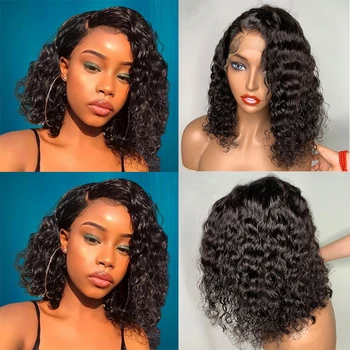 

Fureya Hair Brazilian Short Curly Lace Front Human Hair Wigs With Pre Plucked Hairline 13x6 Lace Front Wigs For Black Women