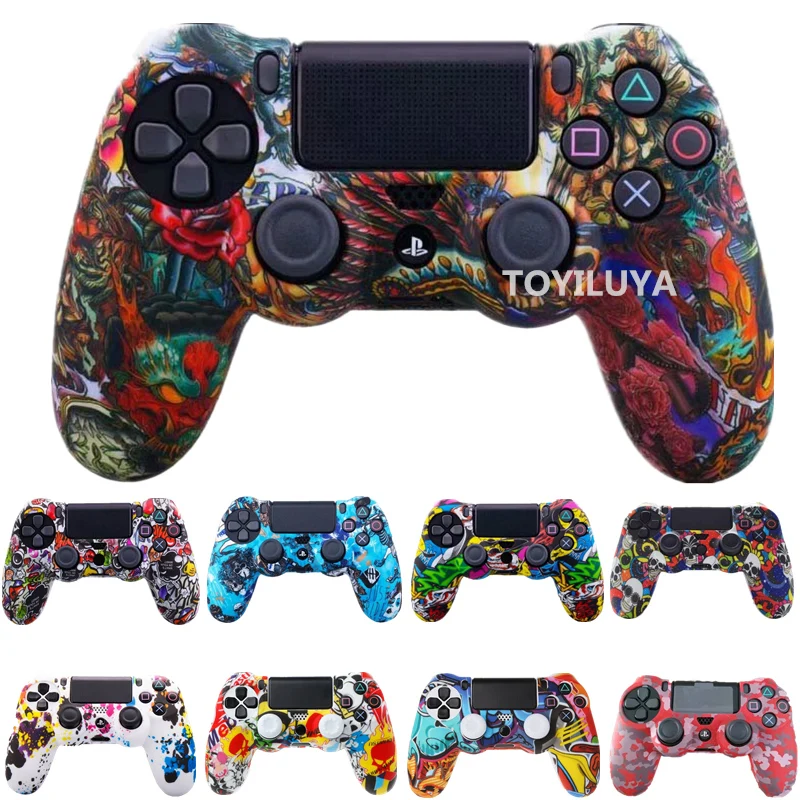 Мягкий резиновый силиконовый джойстик для геймпада, чехол для sony DualShock 4 PlayStation 4 PS 4 Pro, тонкий чехол для контроллера, аксессуар