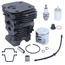 Kit cylindre Piston de 42mm pour Husqvarna 450, 450, Rancher 445 E, tronçonneuse, bougie d'allumage de 544119902 w, ligne de filtre à carburant, tronçonneuse 
