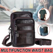 Мужская винтажная деловая кожаная сумка через плечо сумка для отдыха многоцелевой ремень Мужская сумка OL
