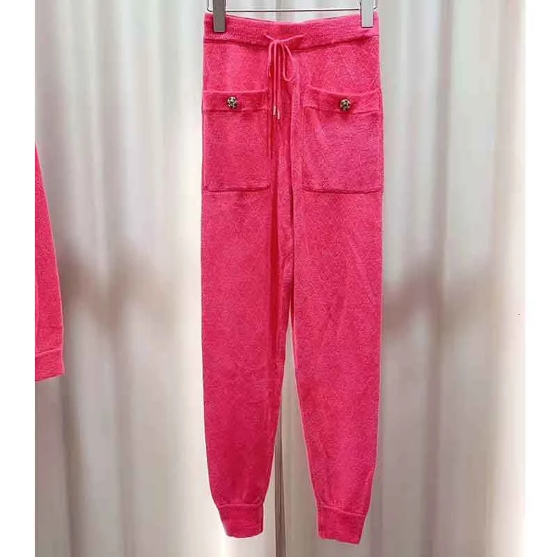 pink pants Cosmicchic Осень Зима Женский комплект из двух предметов с капюшоном сексуальный топ с длинными рукавами штаны-шаровары повседневный черный костюм Мода для подиума - Цвет: pink pants