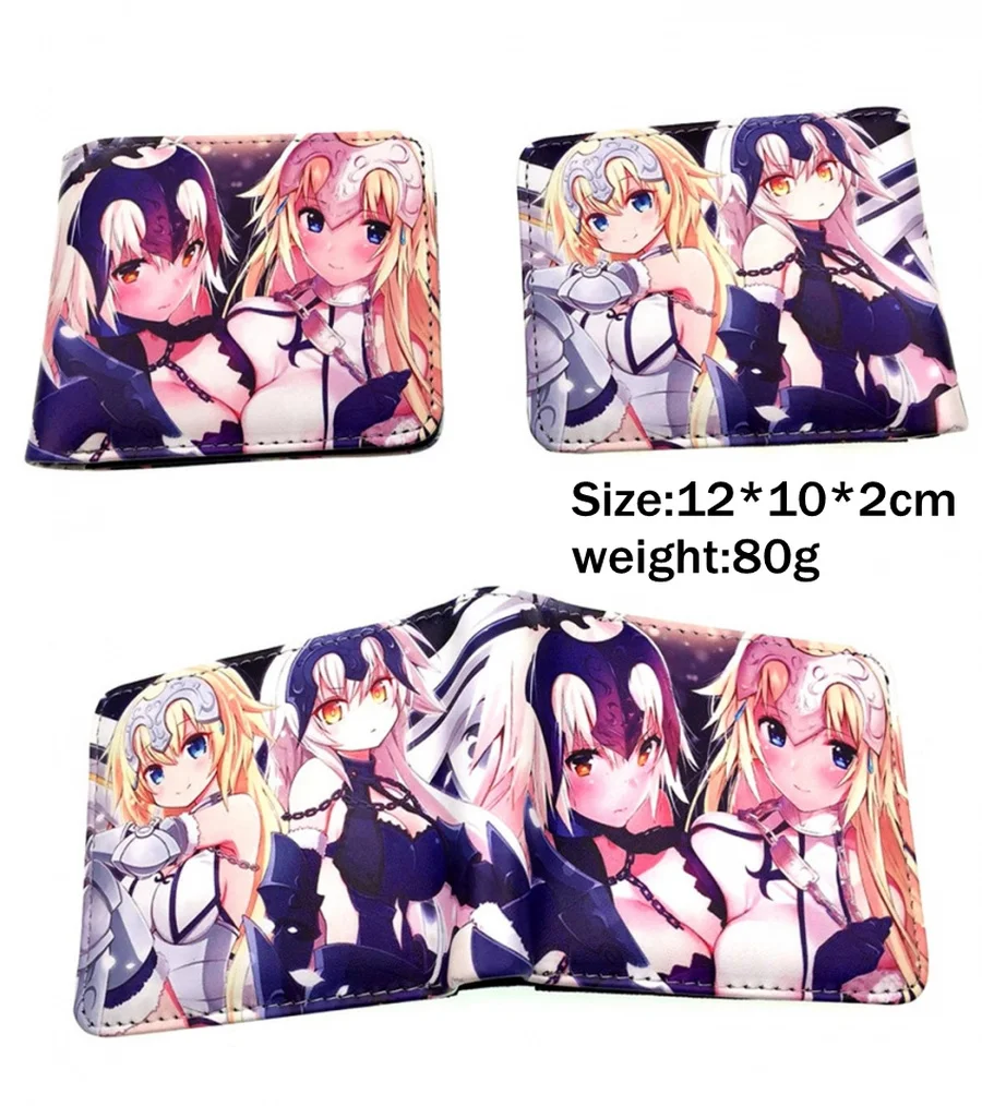 Аниме Fate/Grand Alter PU кошелек для мальчиков и девочек, студенческий короткий двойной держатель для карт, кошелек, кожаный кошелек для косплея