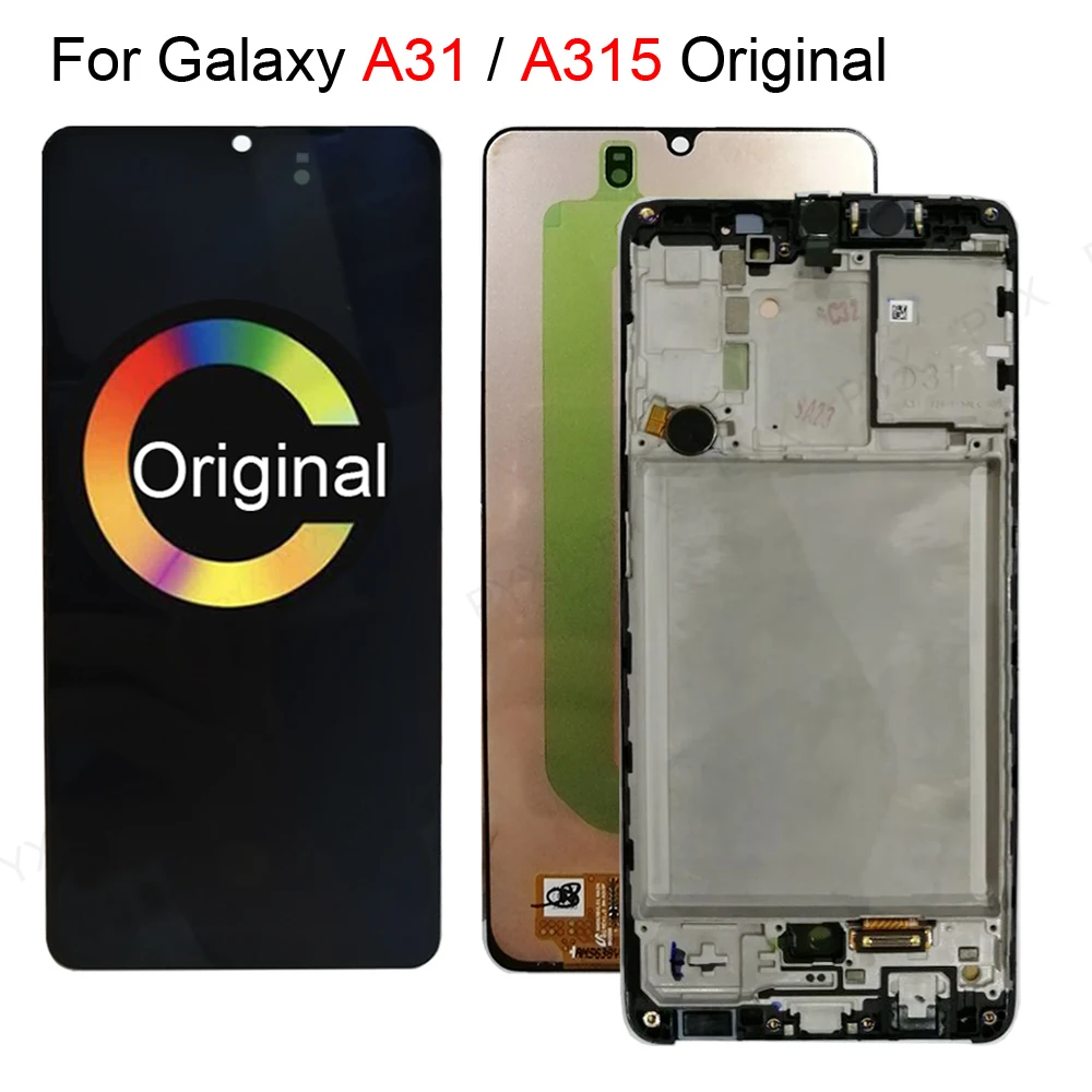 Оригинальный 6 4 &quot&quot для SAMSUNG Galaxy A31 A315 ЖК SM A315F A315F/DS дисплей с сенсорным экраном