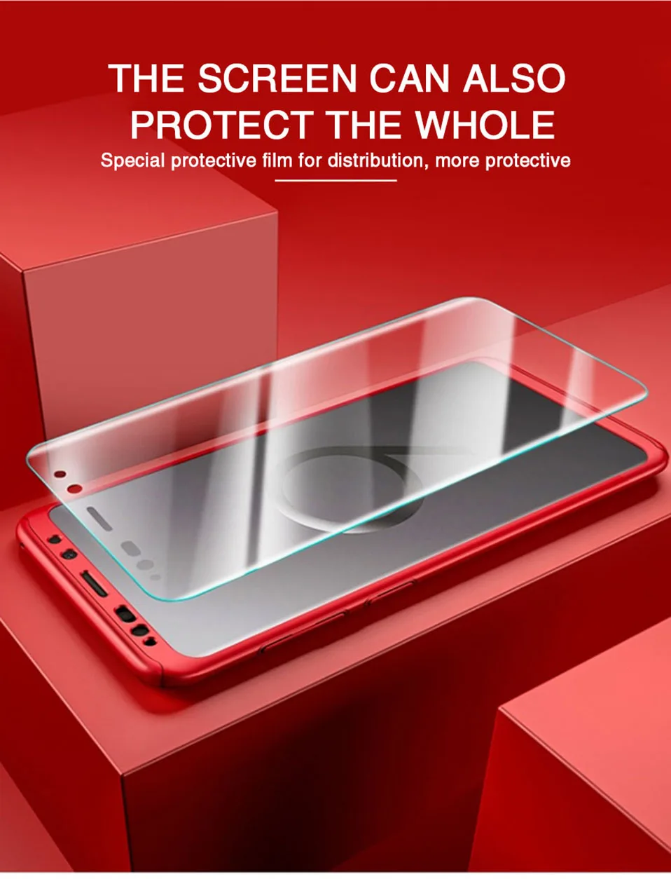 360 Full Protection Phone Case For Samsung Galaxy A51 A71 A50 A70  Back Cover Case Capa With Glass (5)