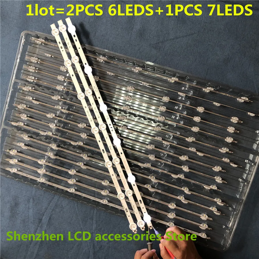 

6PCS LED backlight 6/7lamp for Samsung 32'' TV 32W1333B SVS320AD7_6LED/7LED_Rev.1 LTA320AP33 32VLE5304GB LC-32LD135K 32L2200U