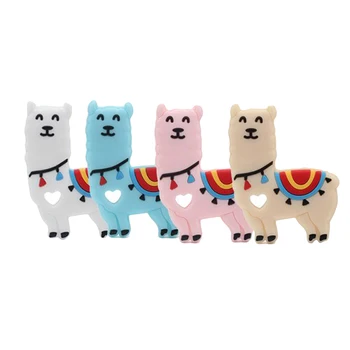 

Food Grade Silicone Baby Teether Cute Animal Small Sheep Bite Teether Baby Molars Oral Trainer Children Toy Latex Free