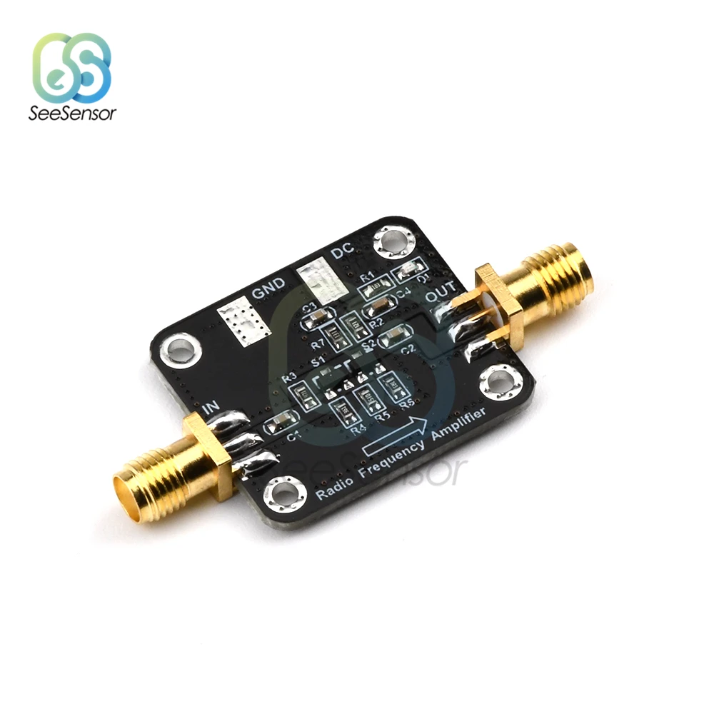 10KHz to 1GHz 10dBm RF Broadband Amplifier LNA Module HF VHF UHF FM Ham Radio Low Noise Amplifier Board DC 12V