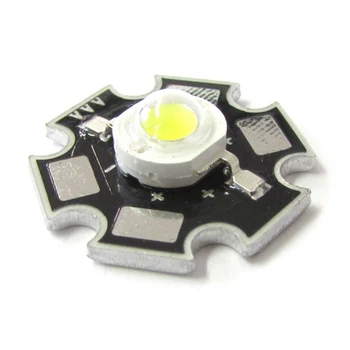 

LEDLUX PL0101F Power Led 1W cold white 5500K-6500K 100 lumens 350mA 3-3.4V sink plate included