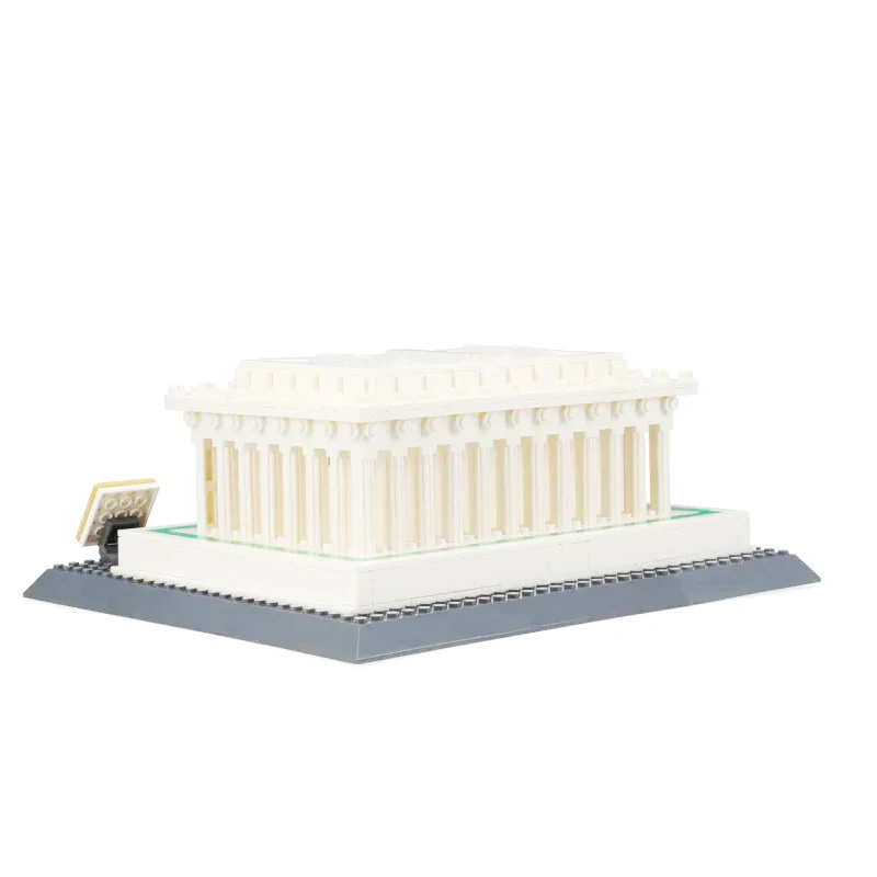 

New Architecture Series Lincoln Memorial Compatible Legoingzk Architecture 4216 Building Blocks toys Birthday Gift for Children