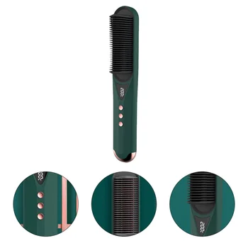 

1PC Multifunctional Hot Air Straightening Comb for Home (EU Plug Adaptor Green)