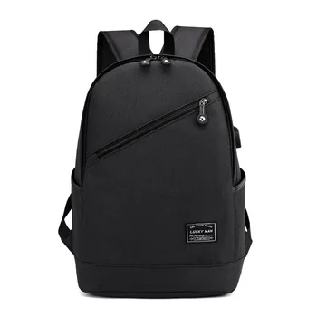 

New trend backpack large capacity travel bag light and wear-resistant business computer bag USB charging backpack bookbag