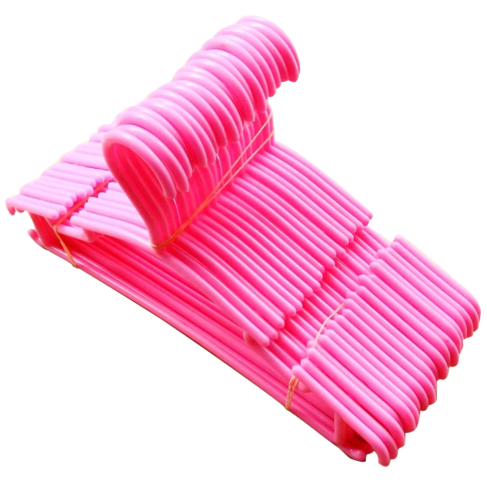 

10pcs Hotel Coat Store Children Wet Dry Toddler Baby Solid Kids Home Organizer Tool Clothes Hanger Portable Hook Anti Slip