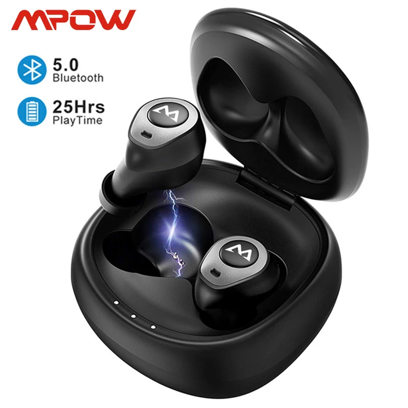 Mpow T3 TWS Bluetooth 5 0 беспроводные наушники 24H время воспроизведения гарнитура с