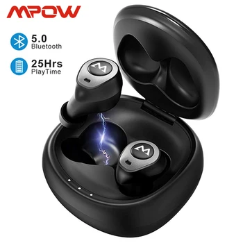

Mpow T3 TWS Bluetooth 5.0 Wireless Earphones 24H Playing Time TWS Headset Earbuds With Mic Charging Box For iPhone Xiaomi Huawei