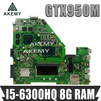 شراءAkemy X550VX اللوحة لابتوب For Asus K550VX X550VX X550VQ FH5900V اللوحة REV 2.0 GTX950M 8GB RAM I5-6300HQ