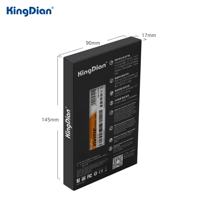 KingDian M.2 SSD 128GB 256GB 512GB 1TB NVME PCI-e M.2 2280 Internal Solid State Drives 6