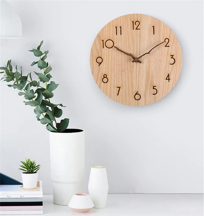 10sets Quartz Wall Clock Movement Walnut Wooden hands Kit Spindle Step Mechanism shaft Classic Watch Repair Replacement Home