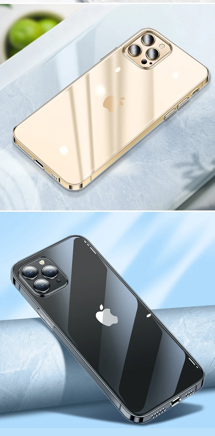 Transparente Telefon hülle für iPhone 11 12 13 14 15 Pro Max Soft TPU Silikon für iPhone x xs max xr 8 7 plus Rückseite durchsichtige Hülle – Detail 10