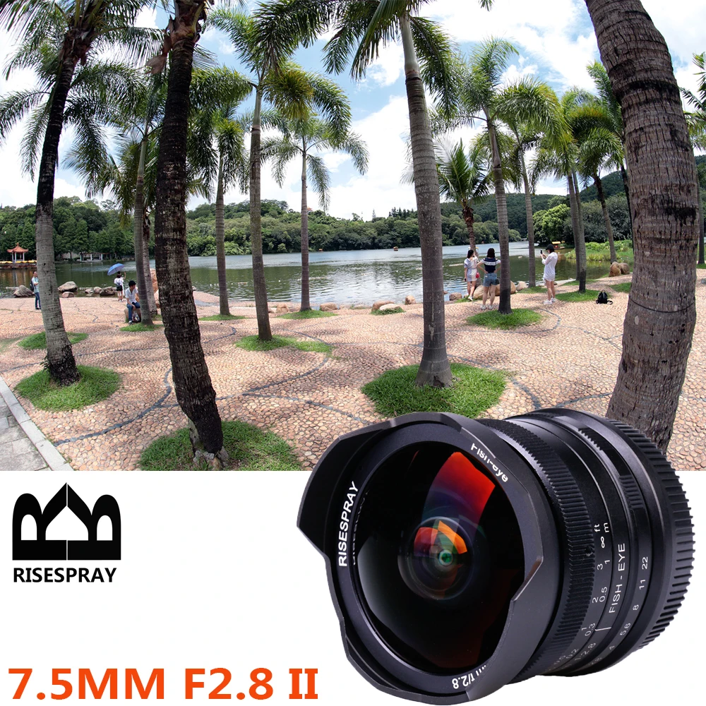 11037円 大量入荷 Risespray カメラ レンズ 7.5ミリメートルf2.8 ii 魚眼 180 APS-C マニュアル 固定 フジfx マウント