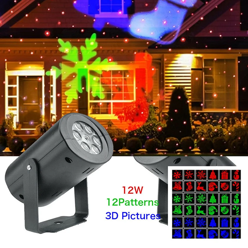 2022 Christmas Decor Led Projector Light 12 Patterns Disco Stage Light Laser Snowflake Santa Claus Projection Indoor Waterproof|Stage Lighting Effect| - Aliexpress