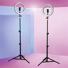 Светодиодный кольцевой светильник для селфи 12 Вт для студийной фотосъемки, кольцевая лампа с штативом для Yutube Live Video, новинка для макияжа