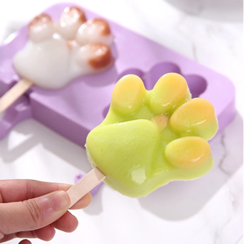 Симпатичные DIY формы для мороженого с губами и 50 шт деревянные палочки пищевого