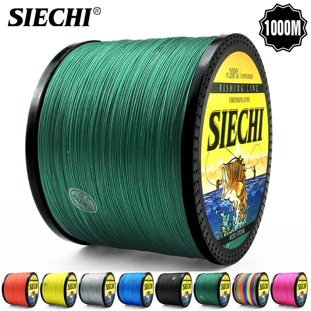 US $9.59 SIECHI Series 1000M Fishing Line 12-83LB Braided Line Smooth Multifilament PE Fishing Line for Salt