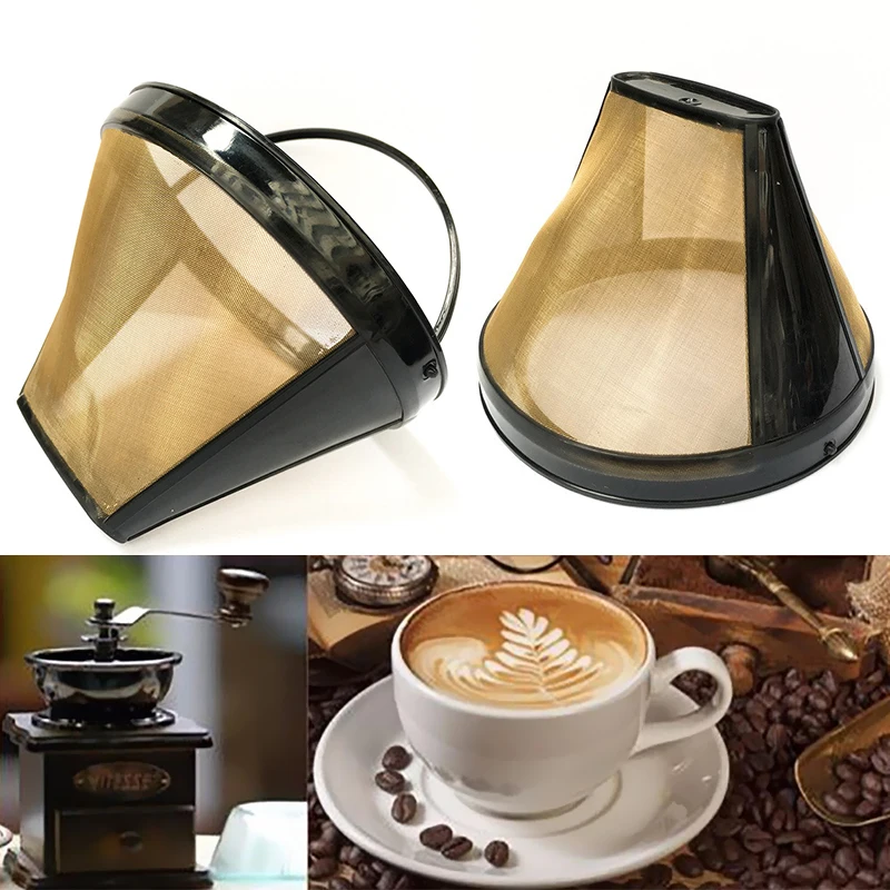 Легко моющийся многоразовый фильтр для перманентного кофе, капельный кофейный фильтр-воронка, чашка с тонкой сеткой, аксессуары для кофемашины