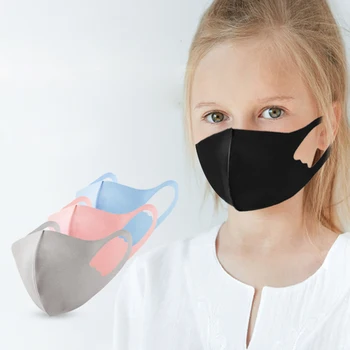 

4PCS/Bag children 3D Breathable Colour Mouth Mask Anti-Dust Haze Pm2.5 Flu Allergy Protection Face Masks