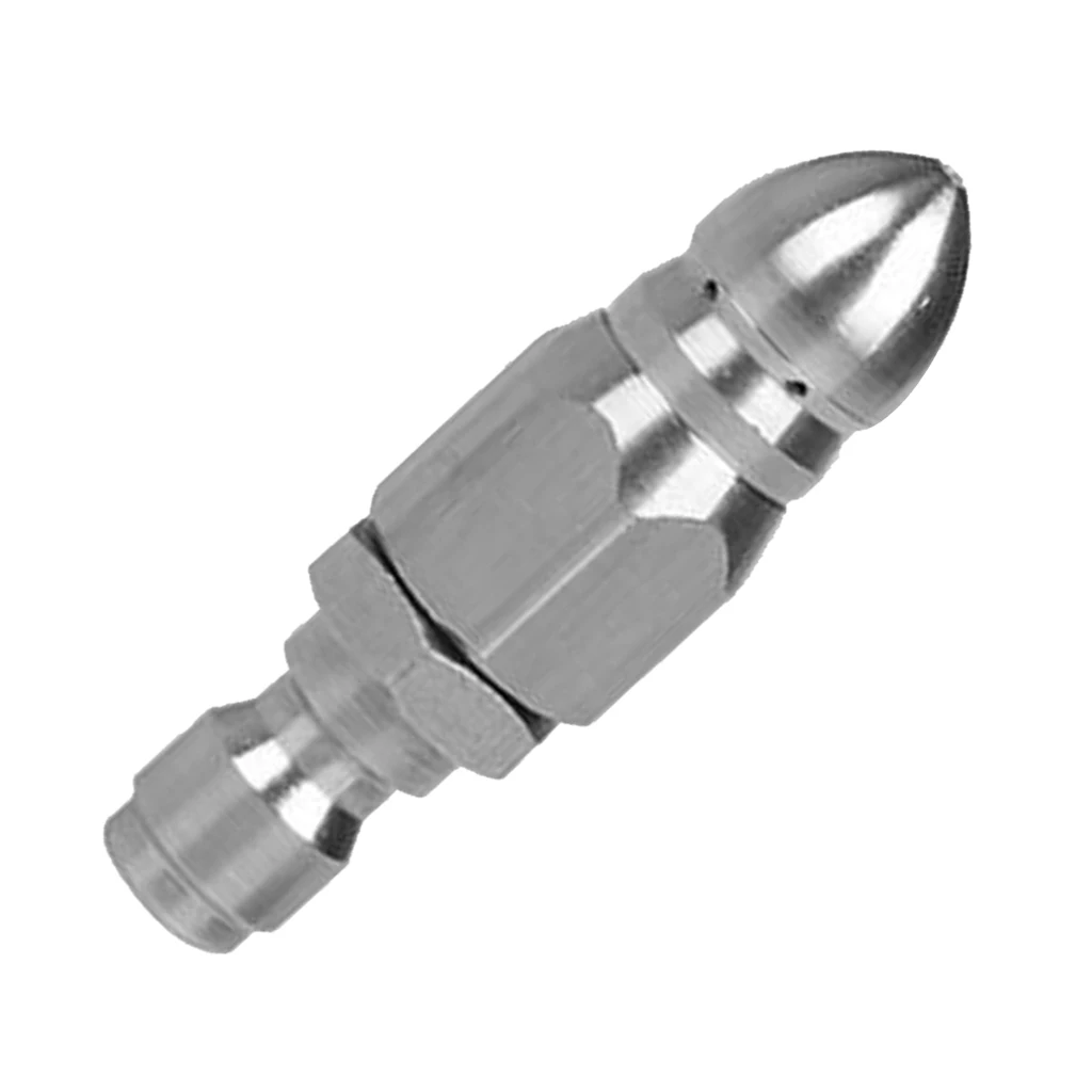 Stainless steel rotating pipe cleaning nozzle 1/4 inch for high pressure cleaner, 4000PSI